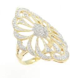 Nhẫn kim cương 750YG/750WG 0.26CT - Hàng hiệu Authentic