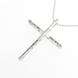 K18WG Dây chuyền kim cương chéo 0.60CT - Hàng hiệu chính hãng 860389