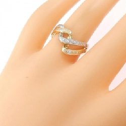 Nhẫn kim cương K18YG/PT900 0.13CT - Hàng hiệu Authentic 848373