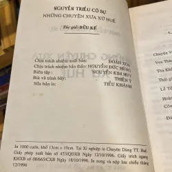 NGUYỄN TRIỀU CỐ SỰ - NHỮNG CHUYỆN XƯA XỨ HUẾ (XB 1996) 760248