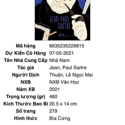 Sách Mới - Ngôn từ (Bìa cứng) - Jean Paul Sartre  275314