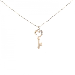 K10PG Khóa × Trái tim Dây chuyền Kim cương - Hàng hiệu Chính hãng