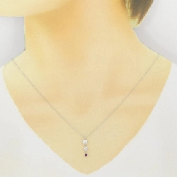 K14WG/K10WG Đá Garnet Dây Chuyền - Hàng hiệu Chính hãng 861824