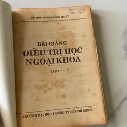 Bài giảng điệu trị học ngoại khoa, Trương Công Trung-Nguyễn Đình Hối 710631