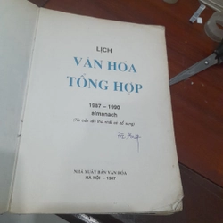 Almanach - Lịch VĂN HÓA TỔNG HỢP (1987-1990) 299551