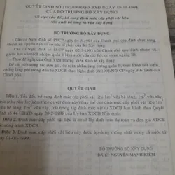 Xây dựng- Định mức vật tư trong Xây dựng cơ bản- Bộ Xây Dựng 1999 733858
