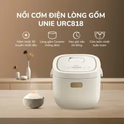 Nồi cơm điện lòng gốm cao cấp UNIE URC818, chống dính tự nhiên, dung tích 1,8L 784558