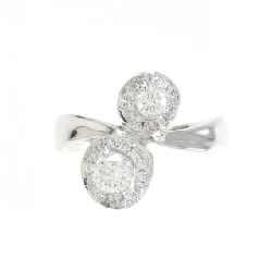 Nhẫn kim cương K18WG 0.386CT 672293