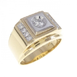 Nhẫn kim cương K18YG/K18WG 0.12CT - Hàng hiệu Authentic