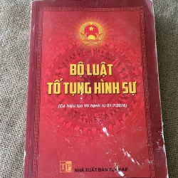 Bộ luật tố tụng hình sự - sách luật - khổ lớn 