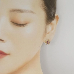 K18YG Bông tai Ruby 0.50CT - Hàng hiệu Chính hãng 865694