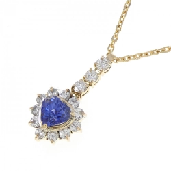 K18YG Dây chuyền hình trái tim Sapphire 1.84CT - Hàng hiệu Chính hãng 855979