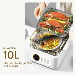 👨‍👩‍👧‍👦 Nồi lẩu hấp đa năng UNIE UE668 – Gia đình đông người dùng cực hợp 785619