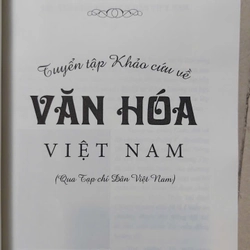 Tuyển tập khảo cứu về Văn Hoá Việt Nam 333453