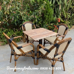 Ghế khung nhôm đan nhựa 444681