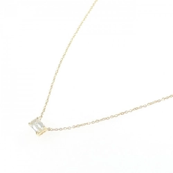 Dây chuyền kim cương K18YG 0.449CT J VS2 cắt hình ngọc lục bảo - Hàng hiệu Authentic 872408