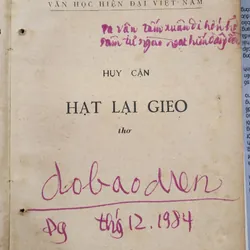 Thơ Huy Cận: HẠT LẠI GIEO 703968