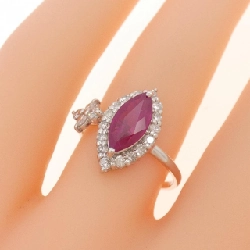 Nhẫn Ruby K18WG 1.10CT 671034