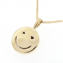 K18YG Vòng cổ kim cương nụ cười 0.03CT - Hàng hiệu Chính hãng 857237