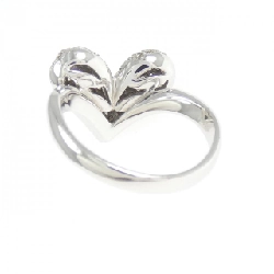 Nhẫn kim cương pavé hình trái tim K18WG 0.75CT - Hàng hiệu Authentic 850180