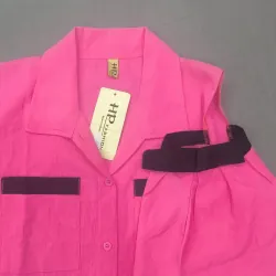 NEW - Sơ mi khoét vai màu hồng 788721