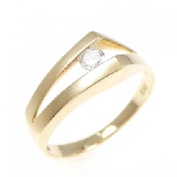 Nhẫn kim cương K18YG 0.10CT