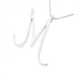 K18WG Chữ cái M Dây chuyền kim cương 0.43CT - Hàng hiệu Chính hãng 855971
