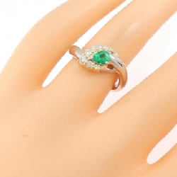 Nhẫn Emerald PT900/K18YG 0.29CT - Hàng hiệu Authentic 851840
