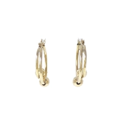 K18YG Bông tai - Hàng hiệu Chính hãng