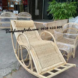 Ghế thư giãn bập bênh 100% mây tự nhiên 718233