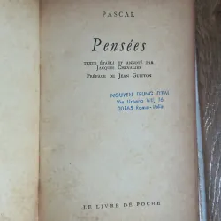 Pensées (Suy Tưởng) - Blaise Pascal 745457