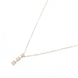 K18PG Ba viên đá kim cương dây chuyền 0.18CT - Hàng hiệu Chính hãng 862222