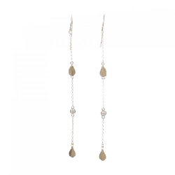 K18YG Bông tai kim cương - Hàng hiệu Chính hãng