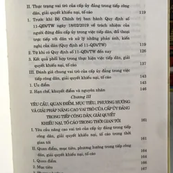 Nâng cao vai trò của cấp uỷ Đảng trong tiếp công dân, giải quyết khiếu nại, tố cáo 627146
