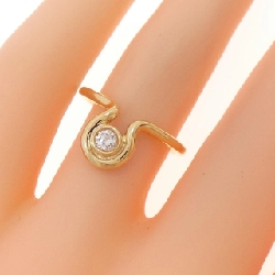 Nhẫn kim cương K18YG 0.10CT 671544