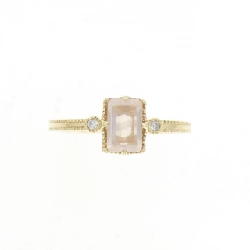 Nhẫn đá hồng quartz K10YG 671332