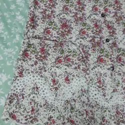 Áo sơ mi hoa không tay 1001606