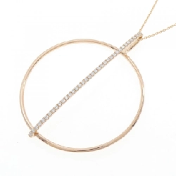 750PG/K18PG Dây chuyền kim cương 0.322CT - Hàng hiệu Chính hãng 851140