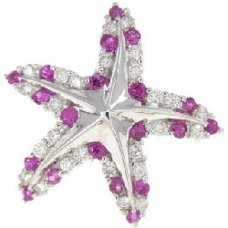 K18WG Sao Biển Sapphire Brooch 0.45CT - Hàng hiệu Chính hãng 877730