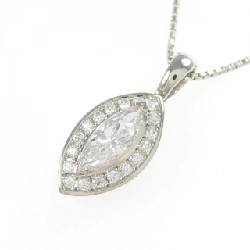 Dây chuyền kim cương PT900/PT850 0.801CT FaP SI2 cắt hình đặc biệt - Hàng hiệu Authentic 874767