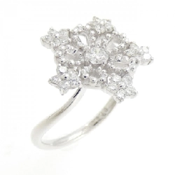 Nhẫn kim cương K18WG hoa 0.48CT