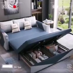 Giường sofa gấp gọn thông minh có sạc điện thoại tiện lợi 26454