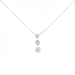 Dây chuyền kim cương hoa PT900/PT850 0.50CT - Hàng hiệu Chính hãng