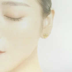 K18YG Bông tai hình trái tim - Hàng hiệu Chính hãng 875604