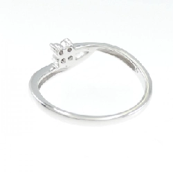 Nhẫn kim cương hoa K18WG - Hàng hiệu Authentic 854586