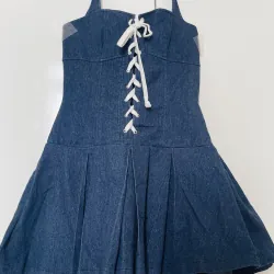 Đầm yếm jean, Local brand, size S 1013468