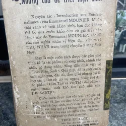 Những chủ đề triết hiện sinh E. Mounier XB 1970 763302