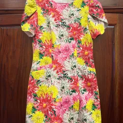 Đầm nữ SIXDO họa tiết hoa đa màu sắc size XL, mặc 2 lần  còn mới 738219