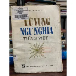 Từ vựng – Ngữ nghĩa tiếng Việt – Đỗ Hữu Châu 591546
