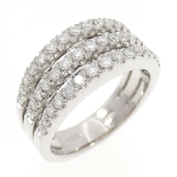 Nhẫn kim cương Pavé 750WG 0.73CT - Hàng hiệu Authentic